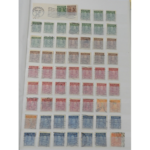 7058 - Canada Collection in a Green Lighthouse Stock Book Mainly used from Queen Victoria Small Heads to QE... 