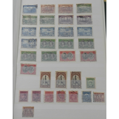 7058 - Canada Collection in a Green Lighthouse Stock Book Mainly used from Queen Victoria Small Heads to QE... 