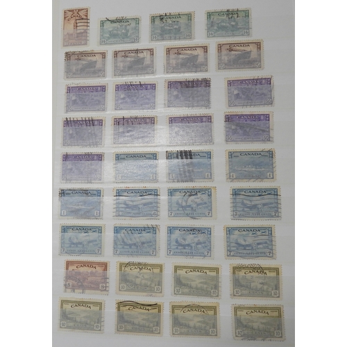 7058 - Canada Collection in a Green Lighthouse Stock Book Mainly used from Queen Victoria Small Heads to QE... 