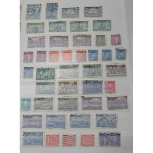 7058 - Canada Collection in a Green Lighthouse Stock Book Mainly used from Queen Victoria Small Heads to QE... 