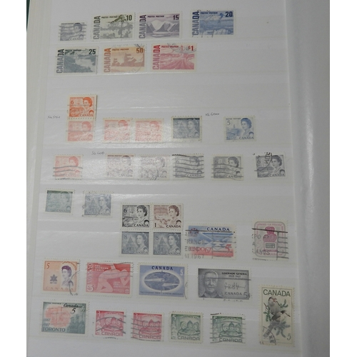 7058 - Canada Collection in a Green Lighthouse Stock Book Mainly used from Queen Victoria Small Heads to QE... 