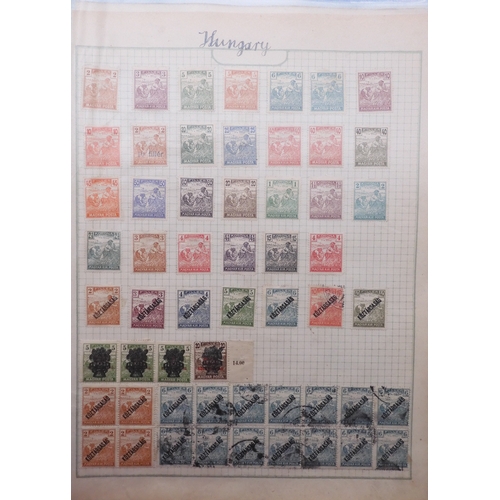 7061 - World collection in two folders from Belgium Congo To Ukraine. Many Hundreds of stamps both Mint and... 