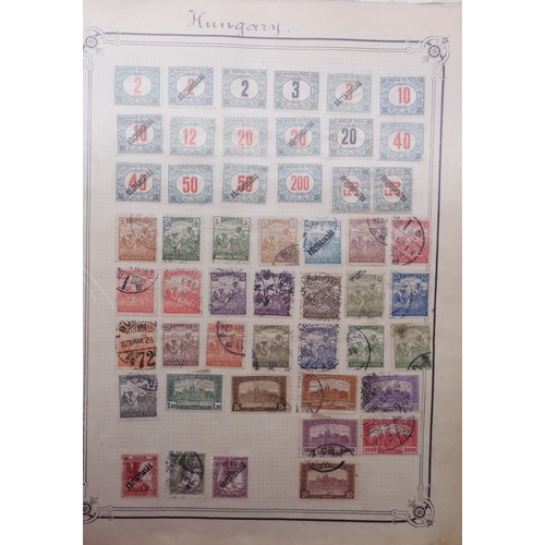 7061 - World collection in two folders from Belgium Congo To Ukraine. Many Hundreds of stamps both Mint and... 