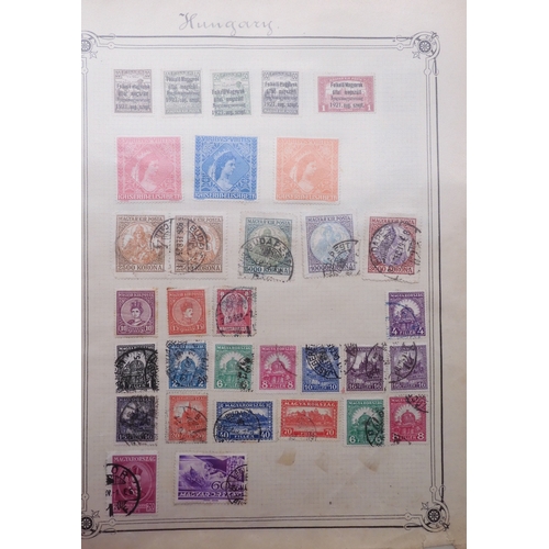7061 - World collection in two folders from Belgium Congo To Ukraine. Many Hundreds of stamps both Mint and... 