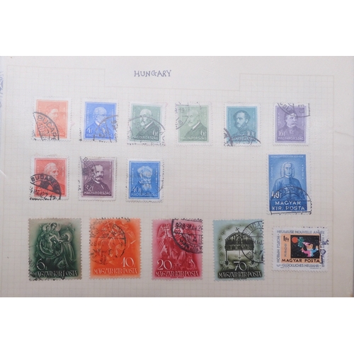 7061 - World collection in two folders from Belgium Congo To Ukraine. Many Hundreds of stamps both Mint and... 