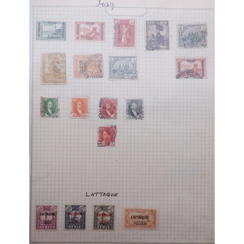 7061 - World collection in two folders from Belgium Congo To Ukraine. Many Hundreds of stamps both Mint and... 