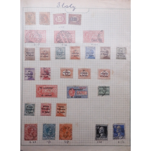 7061 - World collection in two folders from Belgium Congo To Ukraine. Many Hundreds of stamps both Mint and... 