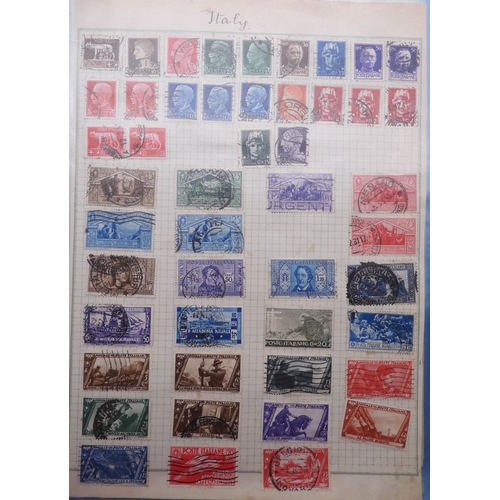 7061 - World collection in two folders from Belgium Congo To Ukraine. Many Hundreds of stamps both Mint and... 