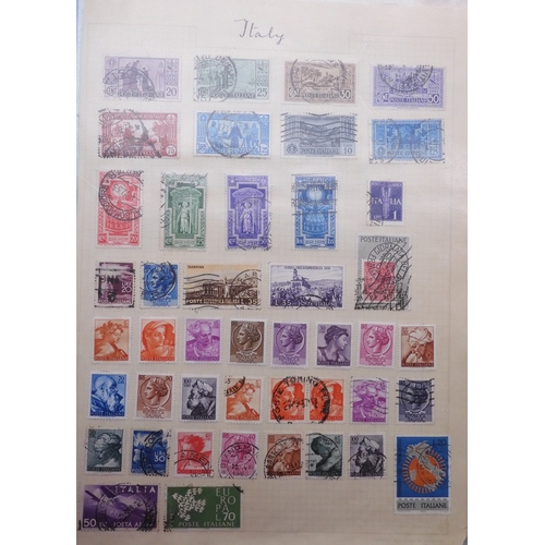 7061 - World collection in two folders from Belgium Congo To Ukraine. Many Hundreds of stamps both Mint and... 