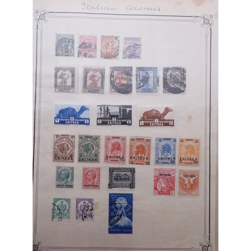 7061 - World collection in two folders from Belgium Congo To Ukraine. Many Hundreds of stamps both Mint and... 