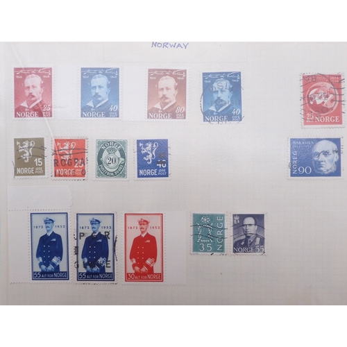 7061 - World collection in two folders from Belgium Congo To Ukraine. Many Hundreds of stamps both Mint and... 