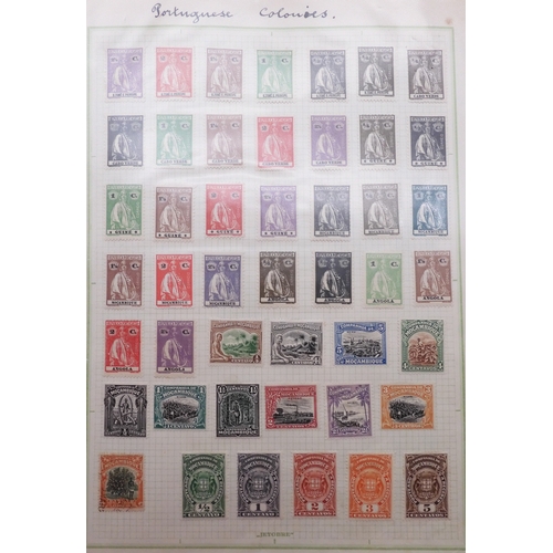 7061 - World collection in two folders from Belgium Congo To Ukraine. Many Hundreds of stamps both Mint and... 