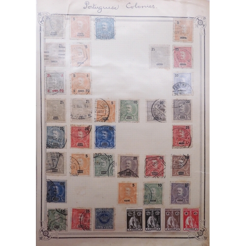 7061 - World collection in two folders from Belgium Congo To Ukraine. Many Hundreds of stamps both Mint and... 