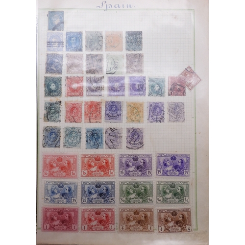 7061 - World collection in two folders from Belgium Congo To Ukraine. Many Hundreds of stamps both Mint and... 