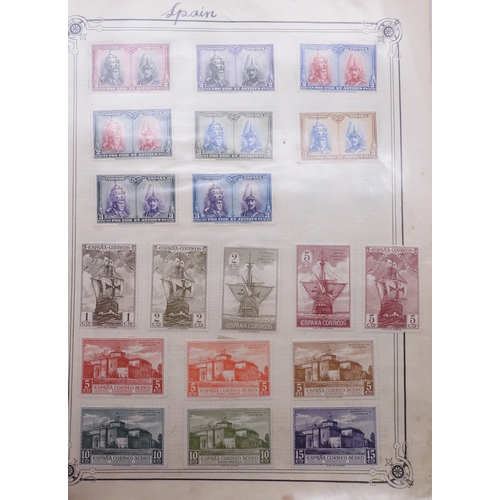 7061 - World collection in two folders from Belgium Congo To Ukraine. Many Hundreds of stamps both Mint and... 