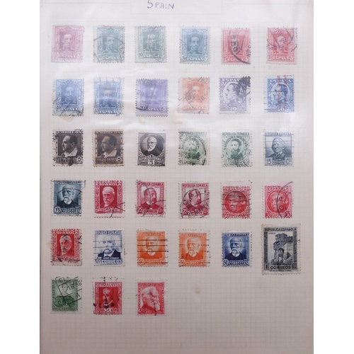 7061 - World collection in two folders from Belgium Congo To Ukraine. Many Hundreds of stamps both Mint and... 