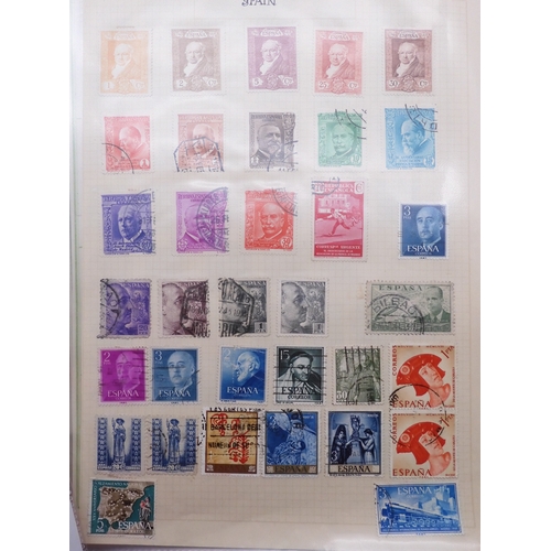 7061 - World collection in two folders from Belgium Congo To Ukraine. Many Hundreds of stamps both Mint and... 