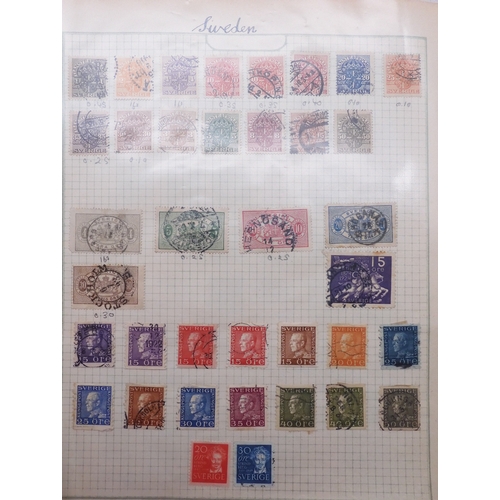 7061 - World collection in two folders from Belgium Congo To Ukraine. Many Hundreds of stamps both Mint and... 