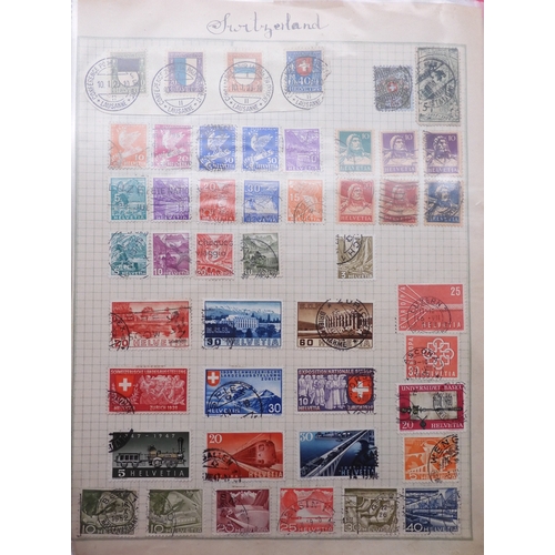 7061 - World collection in two folders from Belgium Congo To Ukraine. Many Hundreds of stamps both Mint and... 