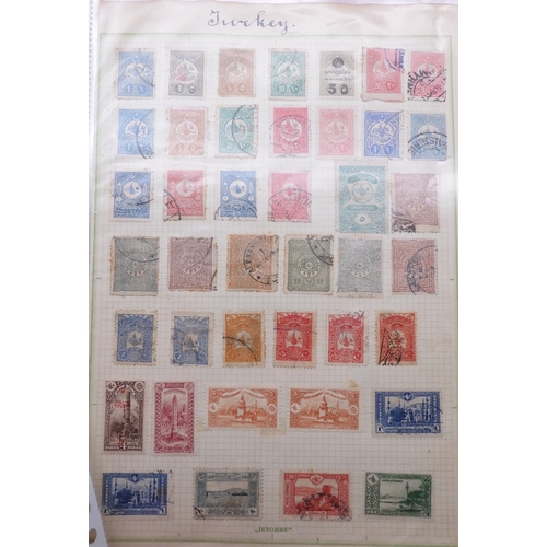 7061 - World collection in two folders from Belgium Congo To Ukraine. Many Hundreds of stamps both Mint and... 