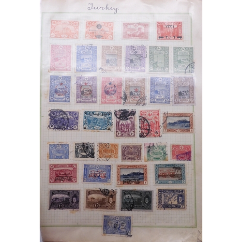 7061 - World collection in two folders from Belgium Congo To Ukraine. Many Hundreds of stamps both Mint and... 