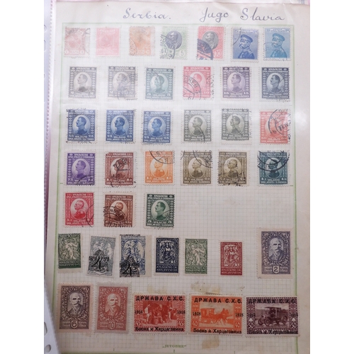 7061 - World collection in two folders from Belgium Congo To Ukraine. Many Hundreds of stamps both Mint and... 