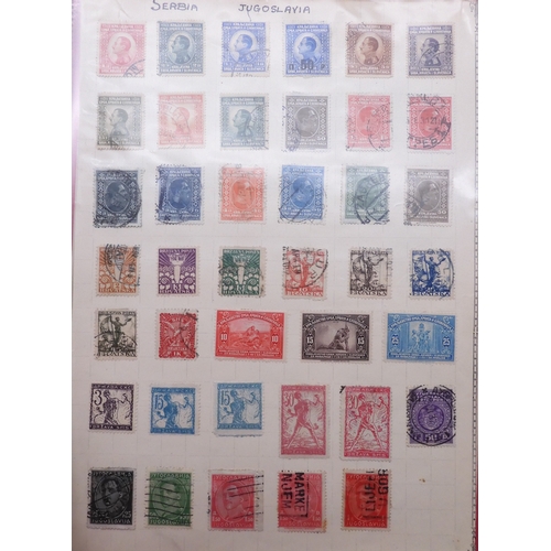 7061 - World collection in two folders from Belgium Congo To Ukraine. Many Hundreds of stamps both Mint and... 