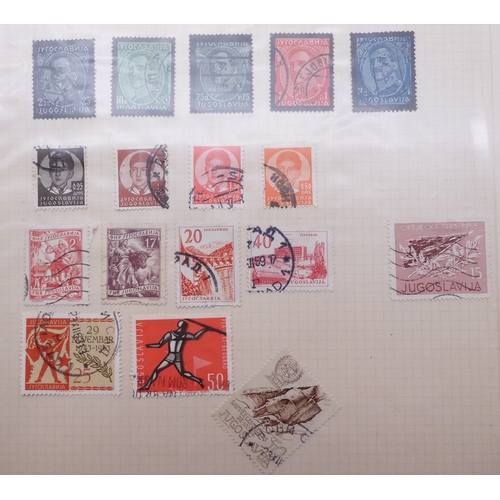 7061 - World collection in two folders from Belgium Congo To Ukraine. Many Hundreds of stamps both Mint and... 