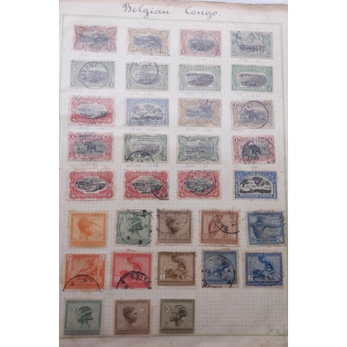 7061 - World collection in two folders from Belgium Congo To Ukraine. Many Hundreds of stamps both Mint and... 
