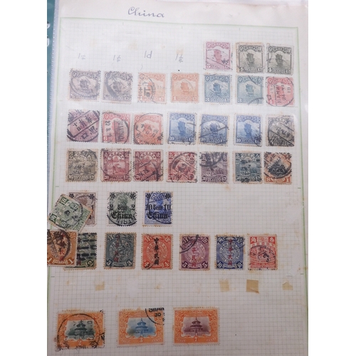 7061 - World collection in two folders from Belgium Congo To Ukraine. Many Hundreds of stamps both Mint and... 