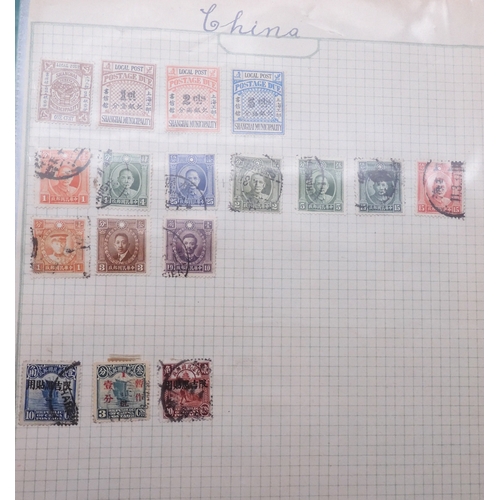 7061 - World collection in two folders from Belgium Congo To Ukraine. Many Hundreds of stamps both Mint and... 