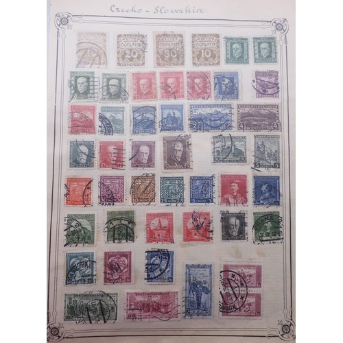 7061 - World collection in two folders from Belgium Congo To Ukraine. Many Hundreds of stamps both Mint and... 