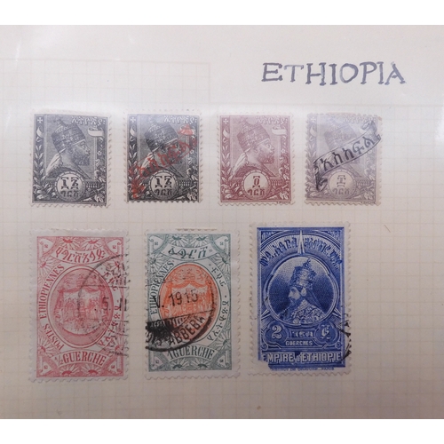7061 - World collection in two folders from Belgium Congo To Ukraine. Many Hundreds of stamps both Mint and... 