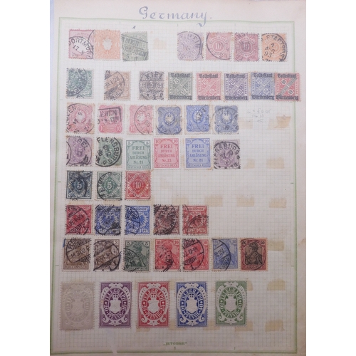 7061 - World collection in two folders from Belgium Congo To Ukraine. Many Hundreds of stamps both Mint and... 