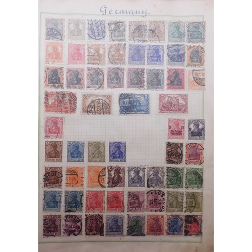 7061 - World collection in two folders from Belgium Congo To Ukraine. Many Hundreds of stamps both Mint and... 