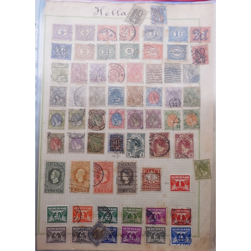 7061 - World collection in two folders from Belgium Congo To Ukraine. Many Hundreds of stamps both Mint and... 