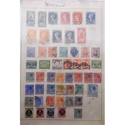7061 - World collection in two folders from Belgium Congo To Ukraine. Many Hundreds of stamps both Mint and... 