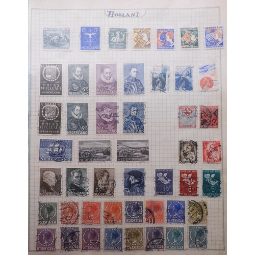 7061 - World collection in two folders from Belgium Congo To Ukraine. Many Hundreds of stamps both Mint and... 