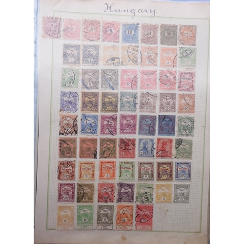 7061 - World collection in two folders from Belgium Congo To Ukraine. Many Hundreds of stamps both Mint and... 