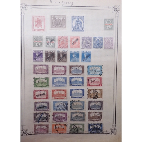 7061 - World collection in two folders from Belgium Congo To Ukraine. Many Hundreds of stamps both Mint and... 