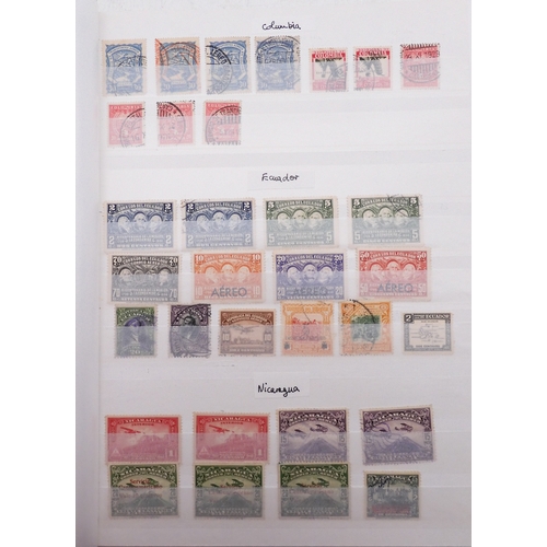 7064 - World Collection in Black Lighthouse Stock Book. Main value in USA which includes 1893 Columbus set ... 