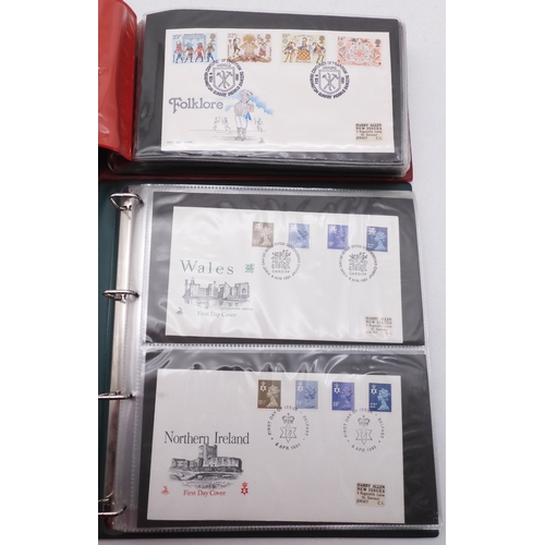 7064A - Small collection in 22 Ring Excelsior Album plus two FDC Albums. In Excelsior are Commonwealth Stamp... 