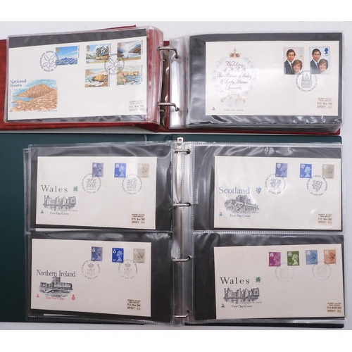 7064A - Small collection in 22 Ring Excelsior Album plus two FDC Albums. In Excelsior are Commonwealth Stamp... 