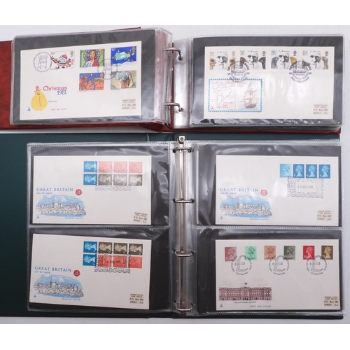 7064A - Small collection in 22 Ring Excelsior Album plus two FDC Albums. In Excelsior are Commonwealth Stamp... 