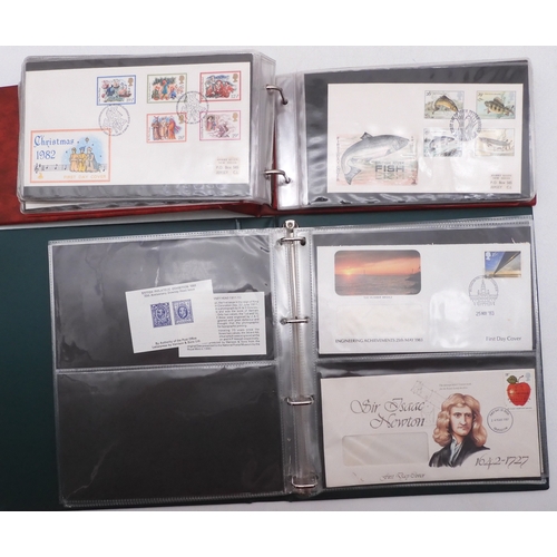 7064A - Small collection in 22 Ring Excelsior Album plus two FDC Albums. In Excelsior are Commonwealth Stamp... 