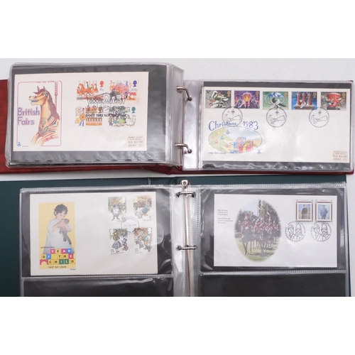 7064A - Small collection in 22 Ring Excelsior Album plus two FDC Albums. In Excelsior are Commonwealth Stamp... 