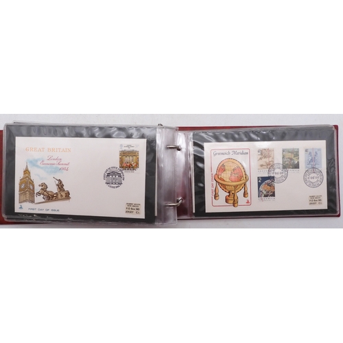 7064A - Small collection in 22 Ring Excelsior Album plus two FDC Albums. In Excelsior are Commonwealth Stamp... 