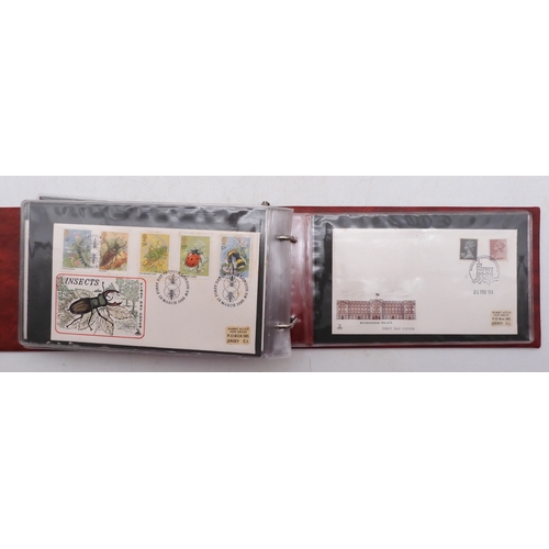 7064A - Small collection in 22 Ring Excelsior Album plus two FDC Albums. In Excelsior are Commonwealth Stamp... 