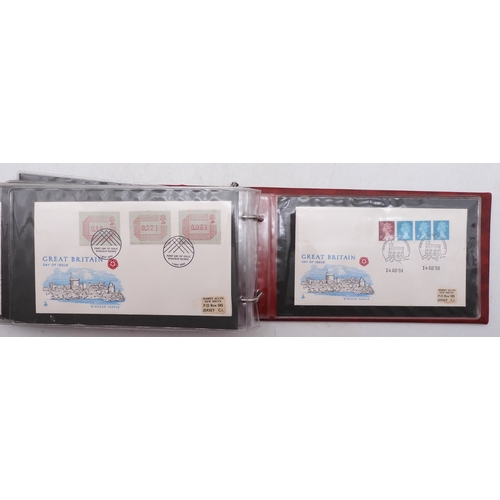 7064A - Small collection in 22 Ring Excelsior Album plus two FDC Albums. In Excelsior are Commonwealth Stamp... 