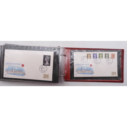 7064A - Small collection in 22 Ring Excelsior Album plus two FDC Albums. In Excelsior are Commonwealth Stamp... 